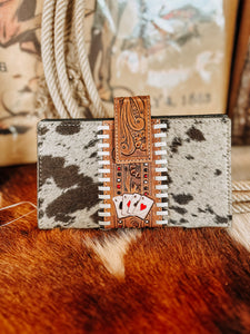 Don’t Chase Cowboys Cowhide Wallet
