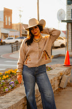 Load image into Gallery viewer, The High Horse Cardigan in Brown
