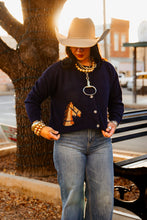 Load image into Gallery viewer, The High Horse Cardigan in Navy
