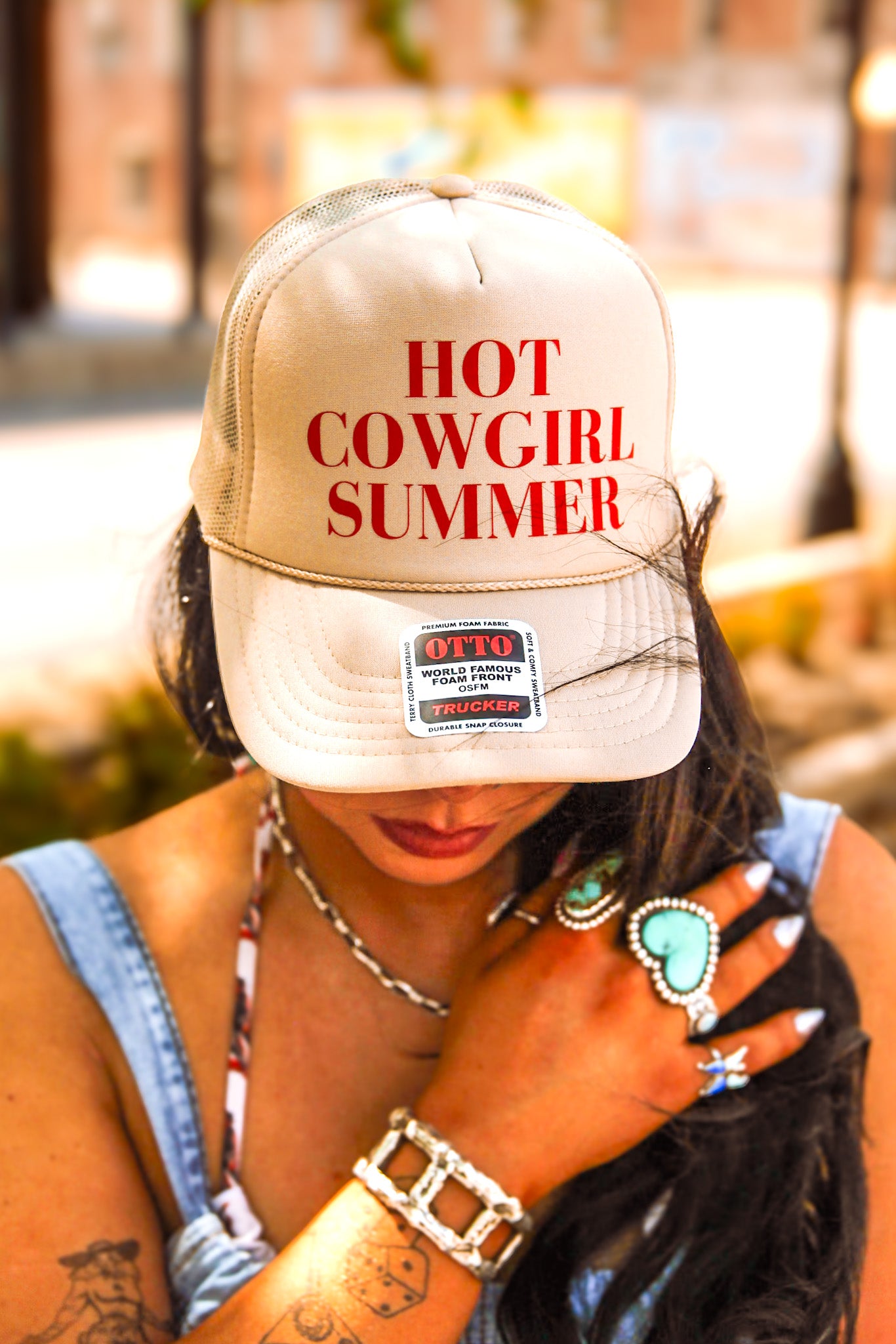 Hot Cowgirl Summer Trucker Hat – Punchy Vaquera display picture 3