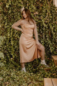 The Jillian Slip Dress in Sherbet