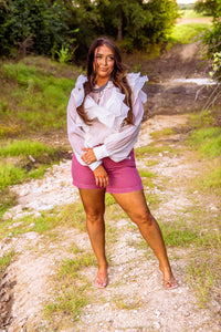 The Salado Shorts in Rose