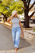 Load image into Gallery viewer, The Striped Alexandria Top in White
