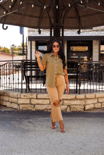 Load image into Gallery viewer, The Shorty Top in Olive
