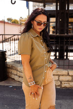 Load image into Gallery viewer, The Shorty Top in Olive
