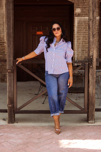 The Royse Top in Navy