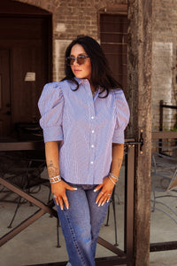 The Royse Top in Navy