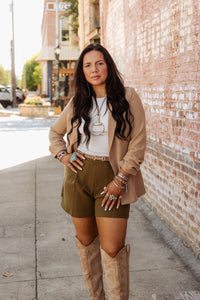 The Patoka Shorts in Olive