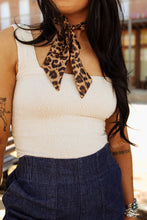 Load image into Gallery viewer, Jacquard Square Tank in Cream
