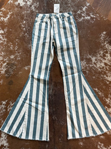 SALE 39. Striped Bell Bottoms / SZ Small