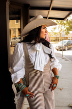 Load image into Gallery viewer, The Sagebrush Striped Jumpsuit
