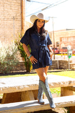 Load image into Gallery viewer, The Cowgal Denim Romper
