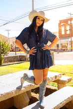 Load image into Gallery viewer, The Cowgal Denim Romper
