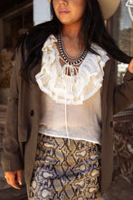 Load image into Gallery viewer, The Rodeo Ruffle Blouse
