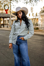 Load image into Gallery viewer, The Western Whimsy Top in Green
