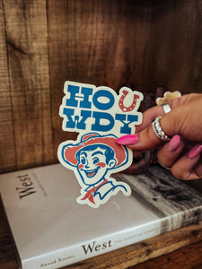 Retro Western Art Stickers