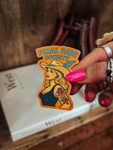 Retro Western Art Stickers