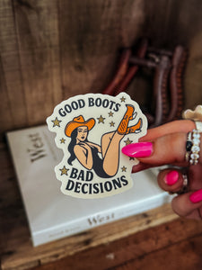 Retro Western Art Stickers