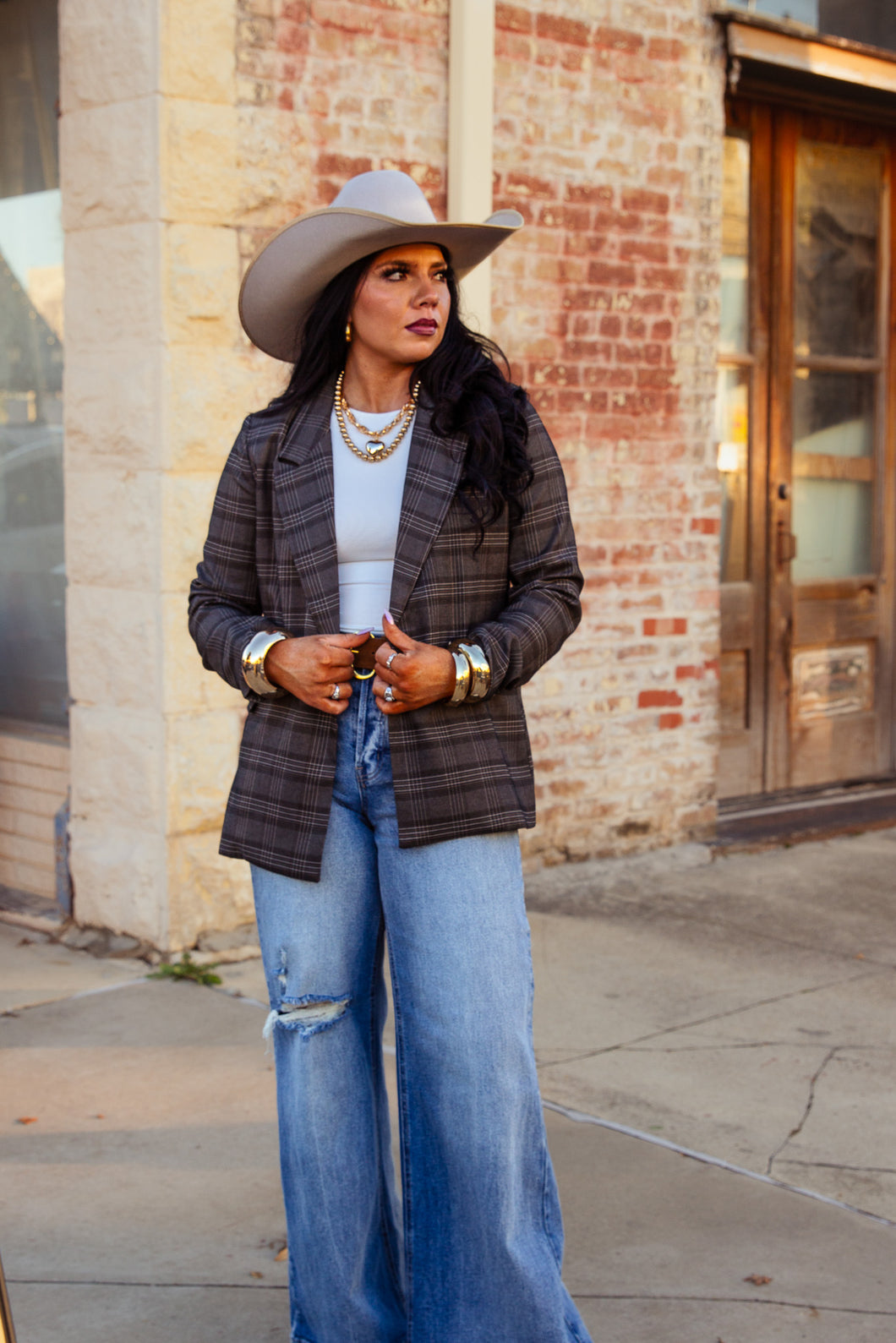 The Luxe Blazer in Charcoal