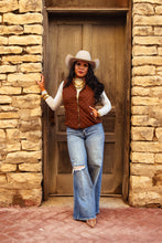Load image into Gallery viewer, The Vaquera Vest in Dark Brown
