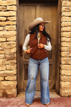 Load image into Gallery viewer, The Vaquera Vest in Dark Brown
