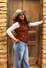 Load image into Gallery viewer, The Vaquera Vest in Dark Brown
