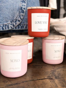 Matte Jar Valentines Candle