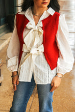 Load image into Gallery viewer, The Beisel Tie Sweater in Red

