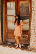 Load image into Gallery viewer, The Denim Daze Dress in Tangerine

