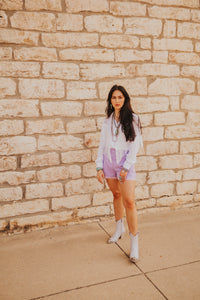 The Torryn Shorts in Lavender