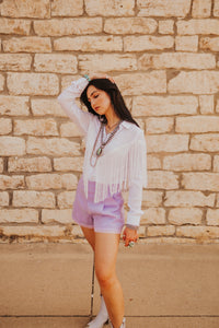 The Torryn Shorts in Lavender
