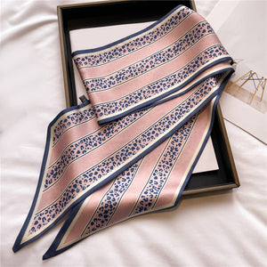 Mauve Leopard Wide Twilly