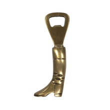 Load image into Gallery viewer, Antiqued Brass Boot Bottle Opener
