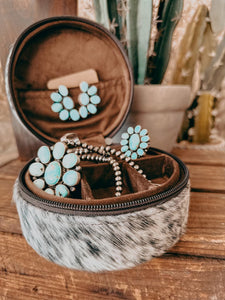 Circle Jewelry Cowhide Case