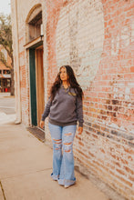 Load image into Gallery viewer, The Dru Pullover in Charcoal

