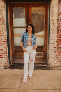 The Luca Cropped Denim Jacket