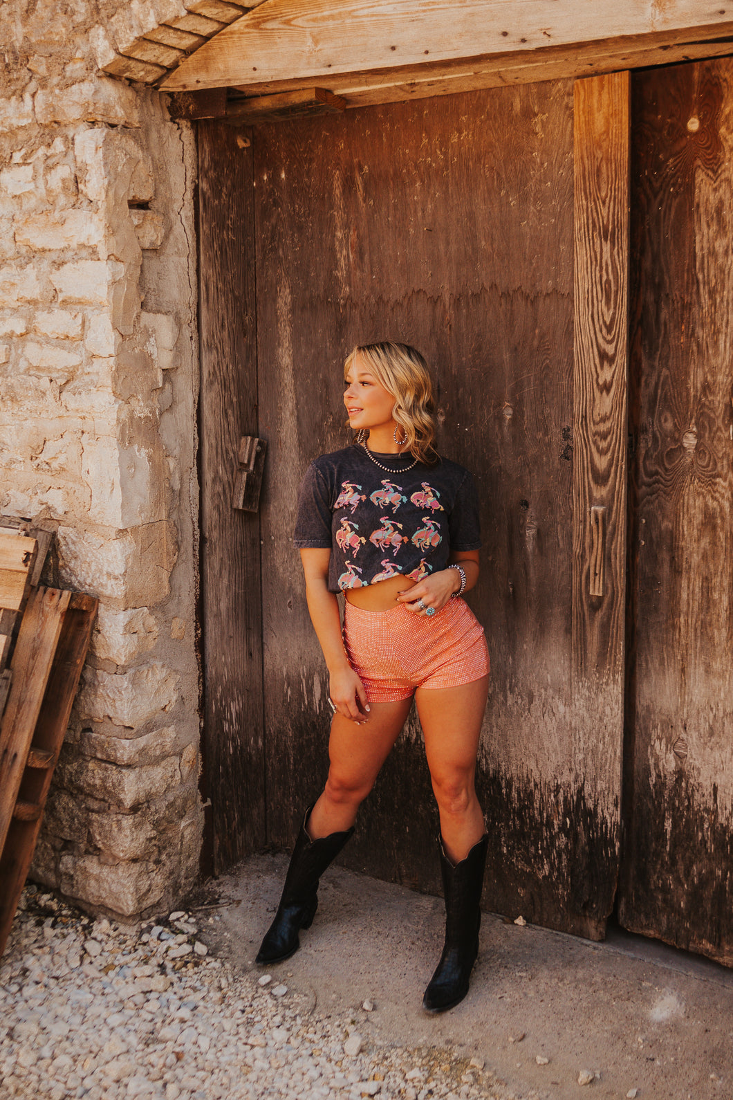 The Buckin’ Cowgirl Tee