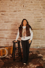 Load image into Gallery viewer, The Luna Puffer Vest in Coffee
