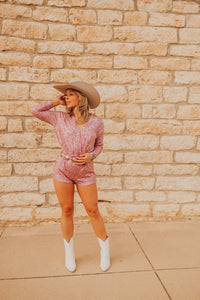 The London Romper in Pink