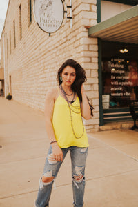The Elena Tank in Lime