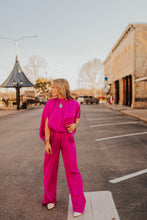 Load image into Gallery viewer, The Percy Jumpsuit in Magenta
