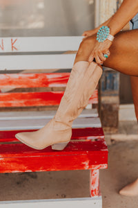 The Lorena Boots in Nude