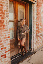 Load image into Gallery viewer, The Farley Romper in Olive
