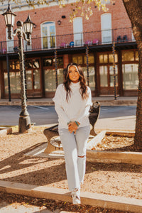 The Brady Sweater in Cream