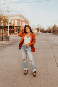The Lucy Blazer in Rust