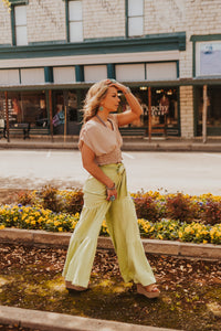 The Hali Pants in Lime