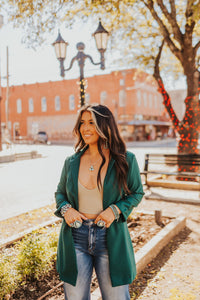 The Kato Blazer in Hunter Green