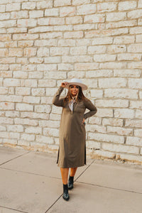 The Jetson Dress in Olive