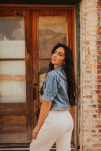 Load image into Gallery viewer, The Luca Cropped Denim Jacket
