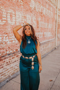 The Hick Jumpsuit in Teal